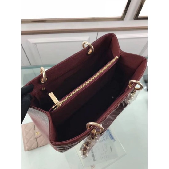 Replica GST Shopping Tote Bag Caviar Leather A50995 Claret Replica GST Shopping Tote Bag Caviar Leather A50995 Claret