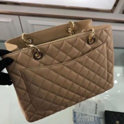 Replica GST Shopping Tote Bag Caviar Leather A50995 Apricot