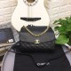 Fake Cowhide Flap Bag A57408 Black Replica