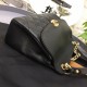 Fake Cowhide Flap Bag A57408 Black Replica