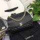 Fake Cowhide Flap Bag A57408 Black Replica