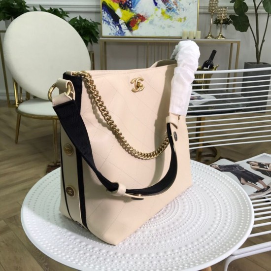 Replica CC Bucket Shopping Hobo Bag A57573 Beige