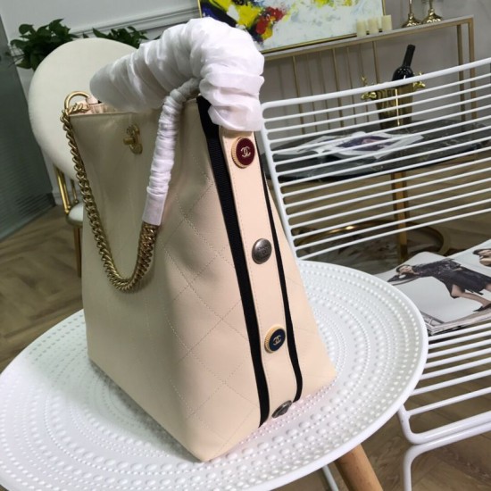 Replica CC Bucket Shopping Hobo Bag A57573 Beige