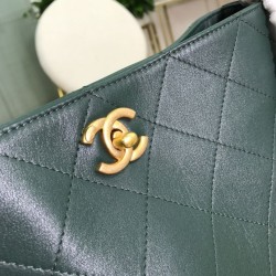 Replica CC Bucket Shopping Hobo Bag A57573 Green Replica CC Bucket Shopping Hobo Bag A57573 Green