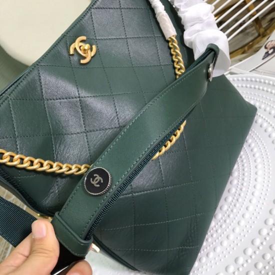 Replica CC Bucket Shopping Hobo Bag A57573 Green
