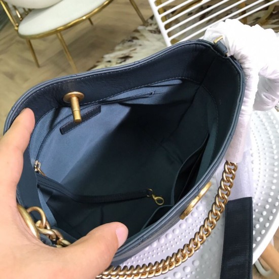 Replica CC Bucket Shopping Hobo Bag A57573 Blue