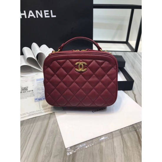 Replica Small CC Vanity Case A57905 Claret
