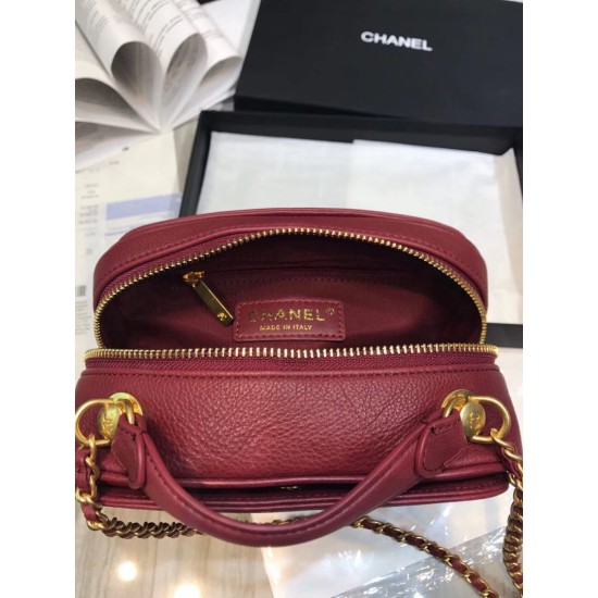 Replica Small CC Vanity Case A57905 Claret