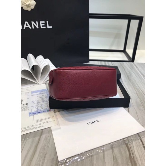 Replica Small CC Vanity Case A57905 Claret