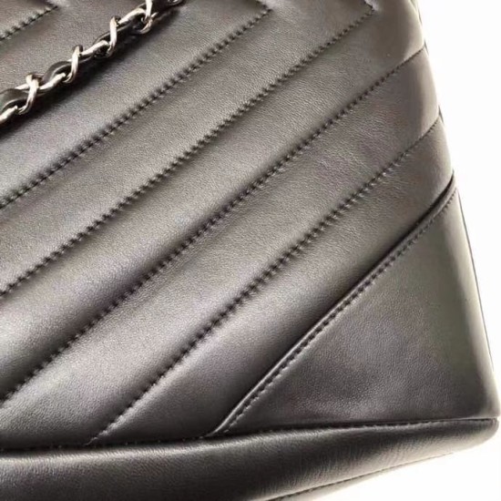 Replica Large Chevron Shopping Bag A57974 Black