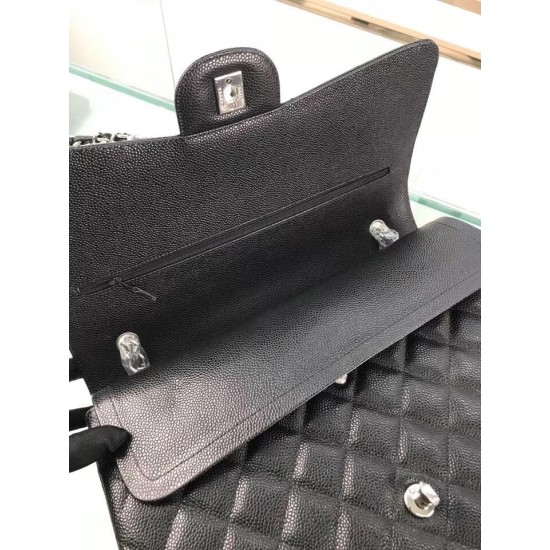 Fake Classic Jumbo Maxi Flap Bag A58601 Caviar Leather Black Replica Replica Classic Jumbo Maxi Flap Bag A58601 Caviar Leather Black