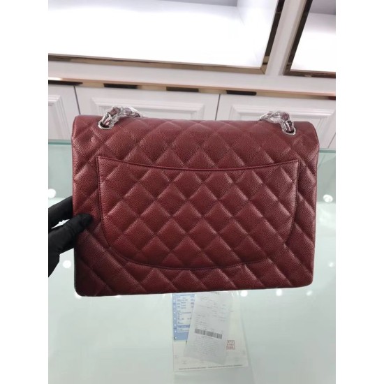 Replica Classic Jumbo Maxi Flap Bag A58601 Caviar Leather Claret Fake Classic Jumbo Maxi Flap Bag A58601 Caviar Leather Claret Replica