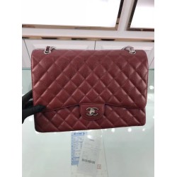 Fake Classic Jumbo Maxi Flap Bag A58601 Lambskin Leather Apricot Replica