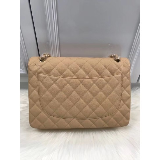 Replica Classic Jumbo Maxi Flap Bag A58601 Caviar Leather Apricot Replica Classic Jumbo Maxi Flap Bag A58601 Caviar Leather Apricot