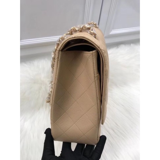 Replica Classic Jumbo Maxi Flap Bag A58601 Caviar Leather Apricot Replica Classic Jumbo Maxi Flap Bag A58601 Caviar Leather Apricot