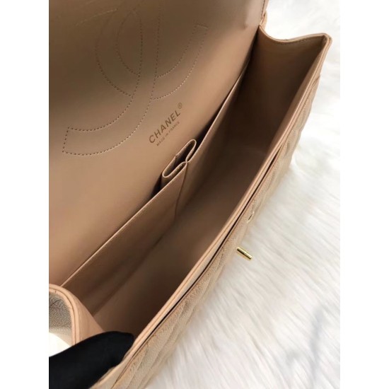Replica Classic Jumbo Maxi Flap Bag A58601 Caviar Leather Apricot Replica Classic Jumbo Maxi Flap Bag A58601 Caviar Leather Apricot