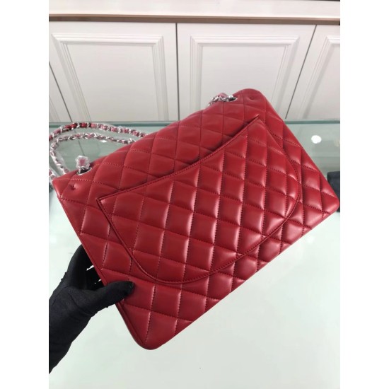Fake Classic Jumbo Maxi Flap Bag A58601 Lambskin Leather Red Replica Replica Classic Jumbo Maxi Flap Bag A58601 Lambskin Leather Red