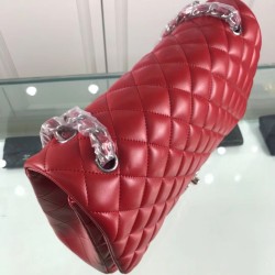 Replica Classic Jumbo Maxi Flap Bag A58601 Lambskin Leather Red