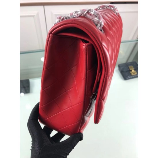 Fake Classic Jumbo Maxi Flap Bag A58601 Lambskin Leather Red Replica Replica Classic Jumbo Maxi Flap Bag A58601 Lambskin Leather Red