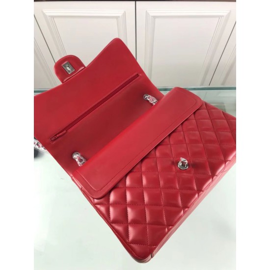 Fake Classic Jumbo Maxi Flap Bag A58601 Lambskin Leather Red Replica Replica Classic Jumbo Maxi Flap Bag A58601 Lambskin Leather Red