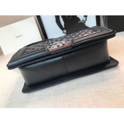 Replica Boy Classic Flap Bag A67086 Black Steel Hardware