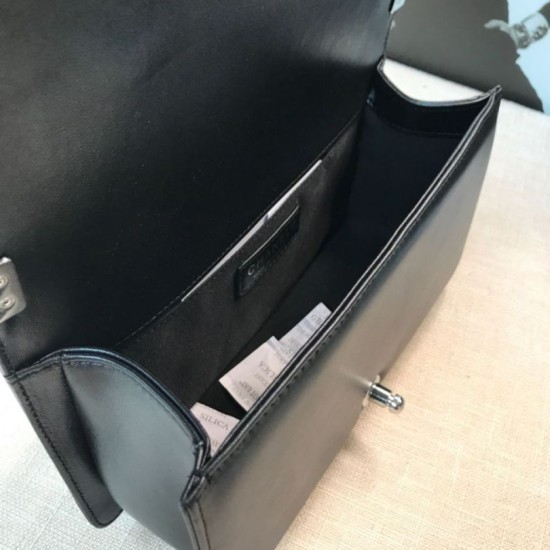 Replica Boy Classic Flap Bag A67086 Black Steel Hardware