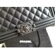 Replica Boy Classic Flap Bag A67086 Black Silver Hardware