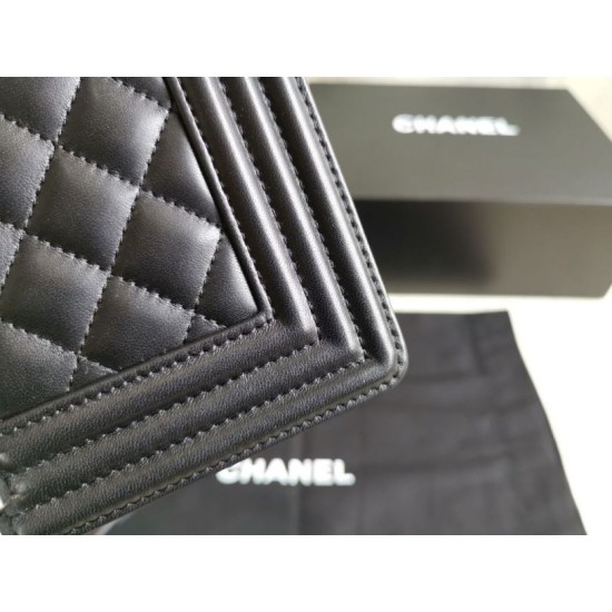 Replica Boy Classic Flap Bag A67086 Black Silver Hardware