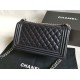 Replica Boy Classic Flap Bag A67086 Black Silver Hardware