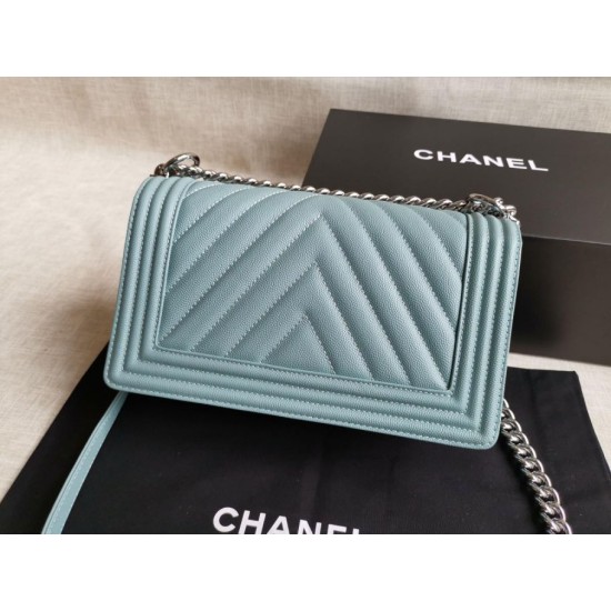 Replica Boy Classic Chevron Flap Bag A67086 Light Blue