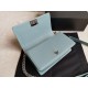 Replica Boy Classic Chevron Flap Bag A67086 Light Blue