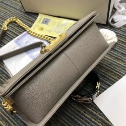 Replica Boy Embossed Calfskin Flap Bag A67086 Gray Replica Boy Embossed Calfskin Flap Bag A67086 Gray