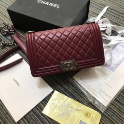 Fake Boy Classic Chevron Flap Bag A67086 Black Steel Hardware Replica