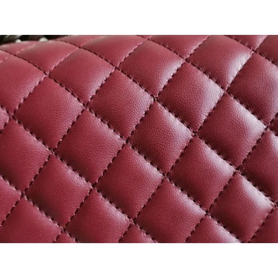 Replica Boy Classic Flap Bag A67086 Burgundy Lambskin Leather