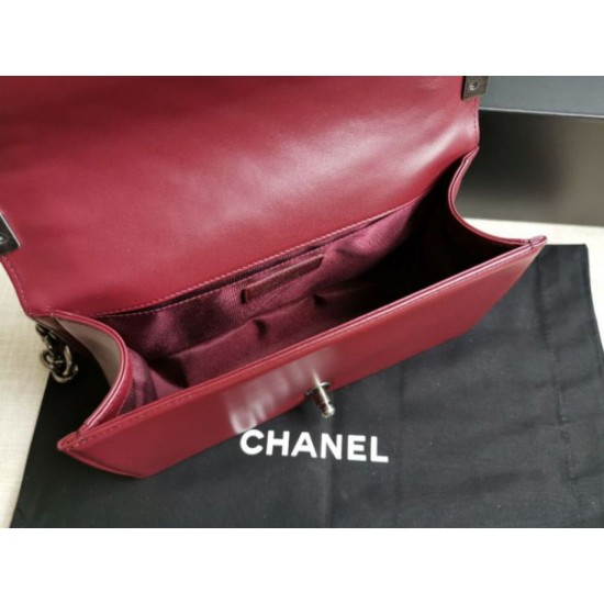 Replica Boy Classic Flap Bag A67086 Burgundy Lambskin Leather