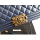 Replica Boy Classic Flap Bag A67086 Blue Lambskin Leather