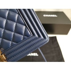 Replica Boy Classic Flap Bag A67086 Blue Lambskin Leather
