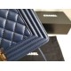 Replica Boy Classic Flap Bag A67086 Blue Lambskin Leather