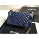 Replica Boy Classic Flap Bag A67086 Blue Lambskin Leather