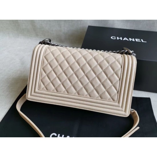 Fake Boy Classic Chevron Flap Bag A67086 Beige Replica