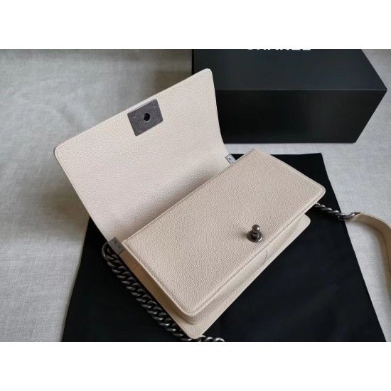 Fake Boy Classic Chevron Flap Bag A67086 Beige Replica