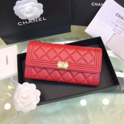 Replica Boy A80286 Caviar Leather Long Wallet Red