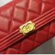 Replica Boy A80286 Caviar Leather Long Wallet Red