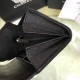Replica Boy A80286 Caviar Leather Long Wallet Black