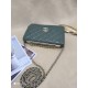 Fake Classic Lambskin Woc Bag A80972 Dark Green Replica
