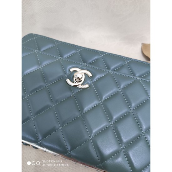 Fake Classic Lambskin Woc Bag A80972 Dark Green Replica