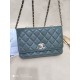 Fake Classic Lambskin Woc Bag A80972 Dark Green Replica