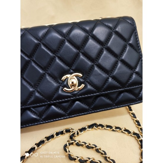 Replica Classic Lambskin Woc Bag A80972 Black