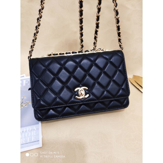 Replica Classic Lambskin Woc Bag A80972 Black