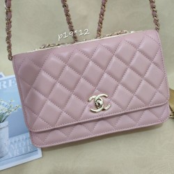 Replica Classic Lambskin Woc Bag A80972 Pink